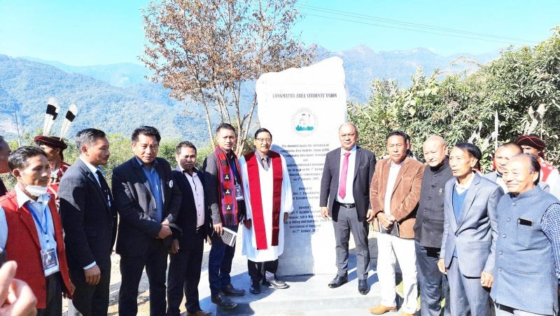 V Kashiho Sangtam with LASU officials and dignitaries on January 7. (Photo Courtesy: Media Cell, BJP Nagaland)